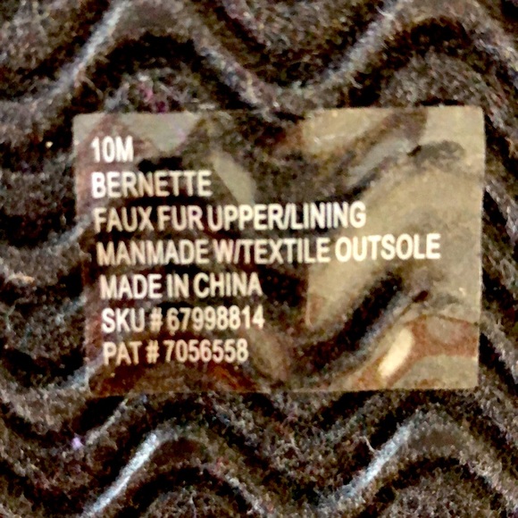 NEW R2 Bernette Black Fuzzy “Birkenstock” Style Cork Sandals Womens Size 10 - Picture 5 of 5